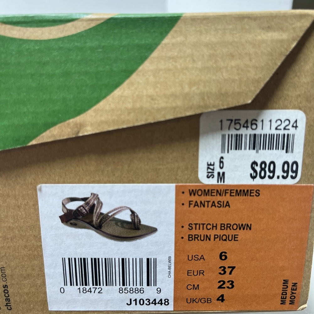 Chaco Fantasia J103438 Brown Sandals Women's Size 6 - Picture 8 of 8